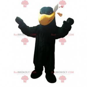 Mascotte zwarte adelaar. Zwart adelaar kostuum - Redbrokoly.com